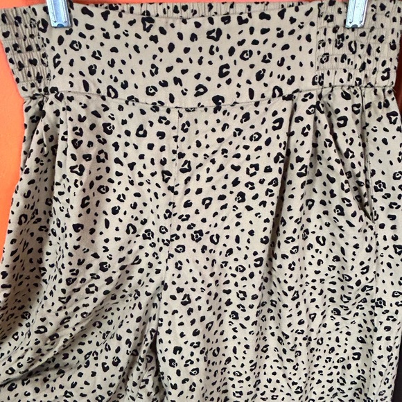 Sunday Best Animal Print Culotte Pants in Tan and Black - Picture 2 of 5